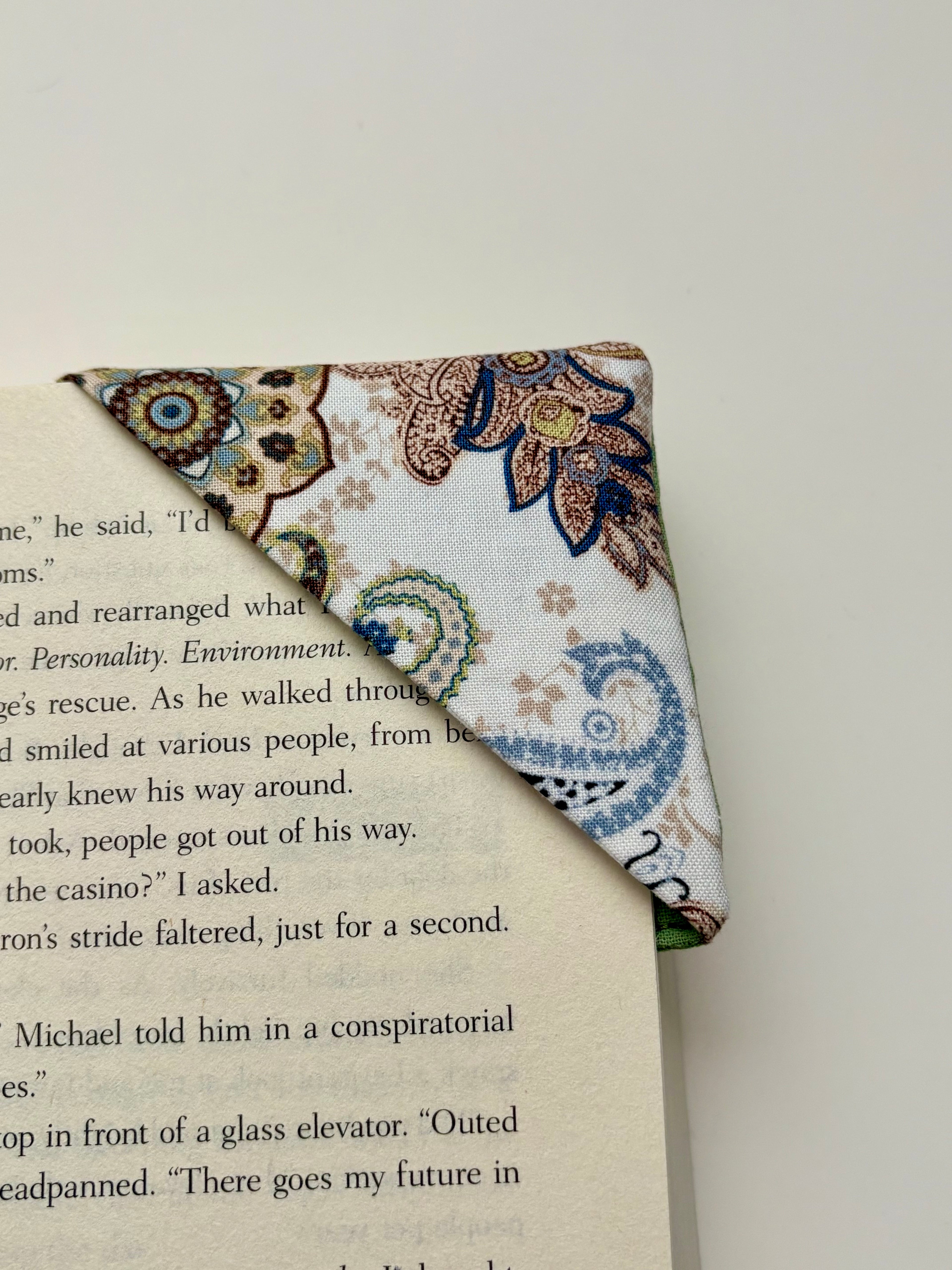 Tilly Fabric Corner Book Mark
