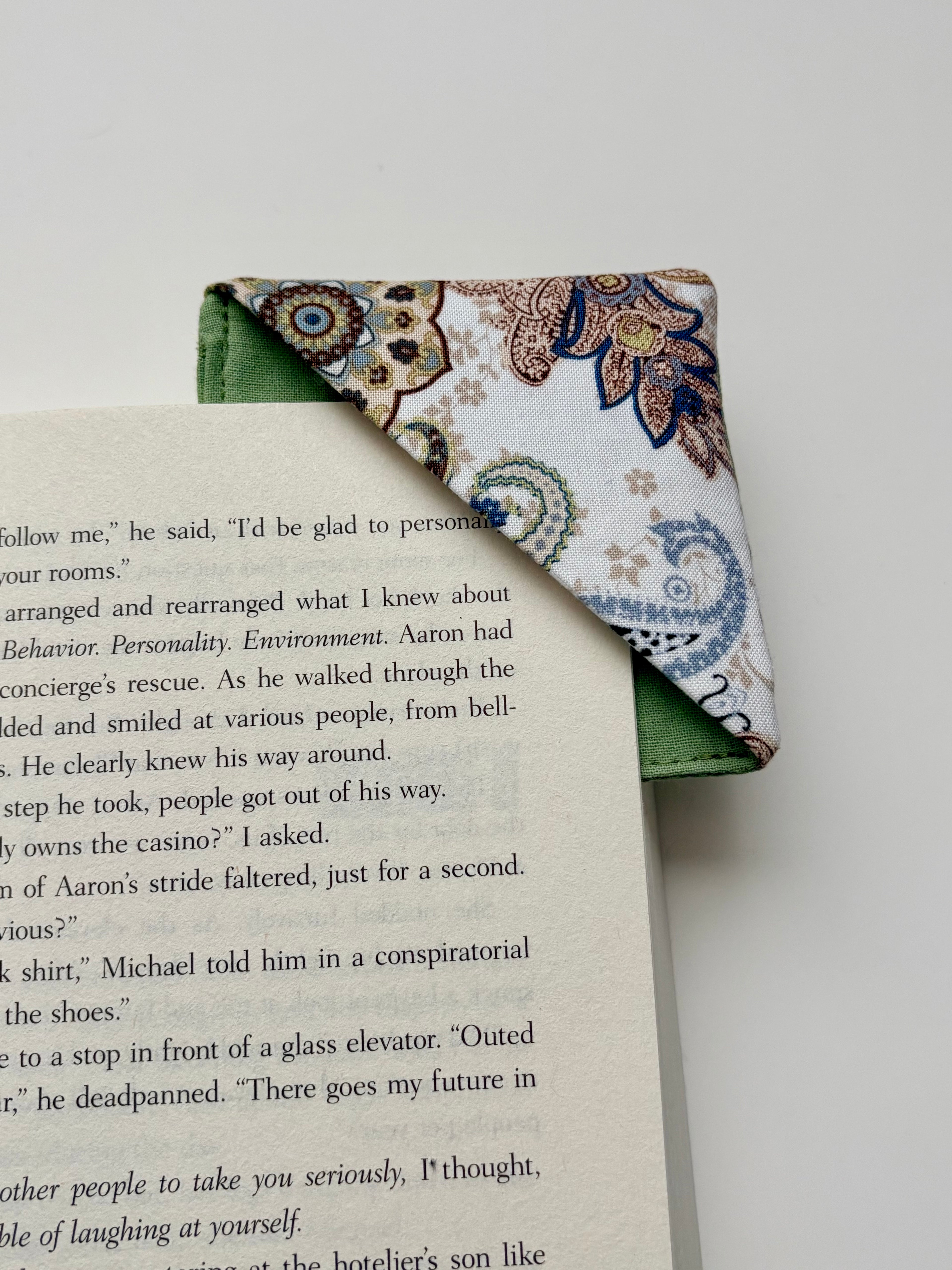 Tilly Fabric Corner Book Mark