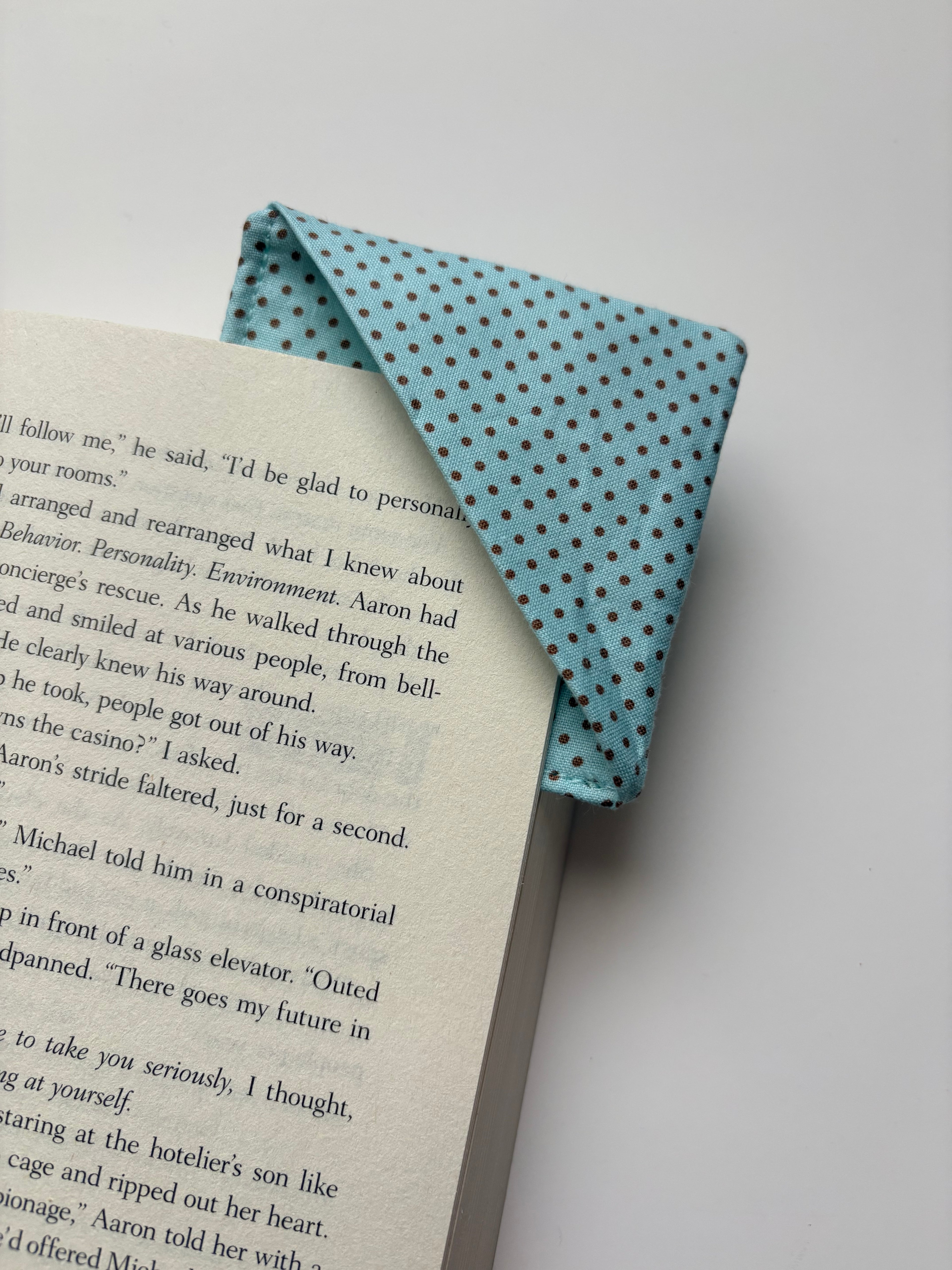 Tiffany Fabric Corner Bookmark