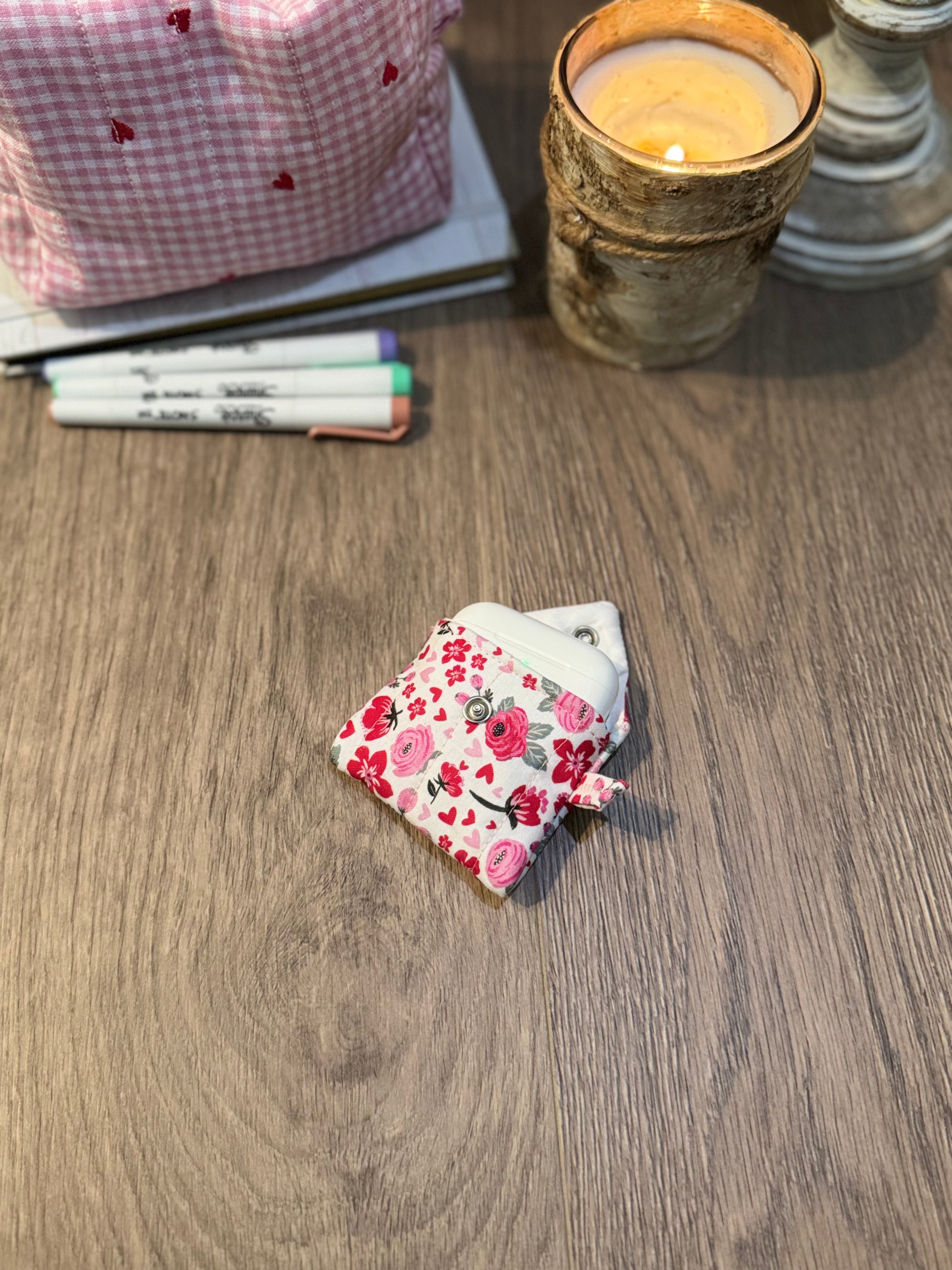 Floral Valentines AirPod Case