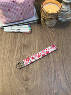 Floral Valentines Wristlet