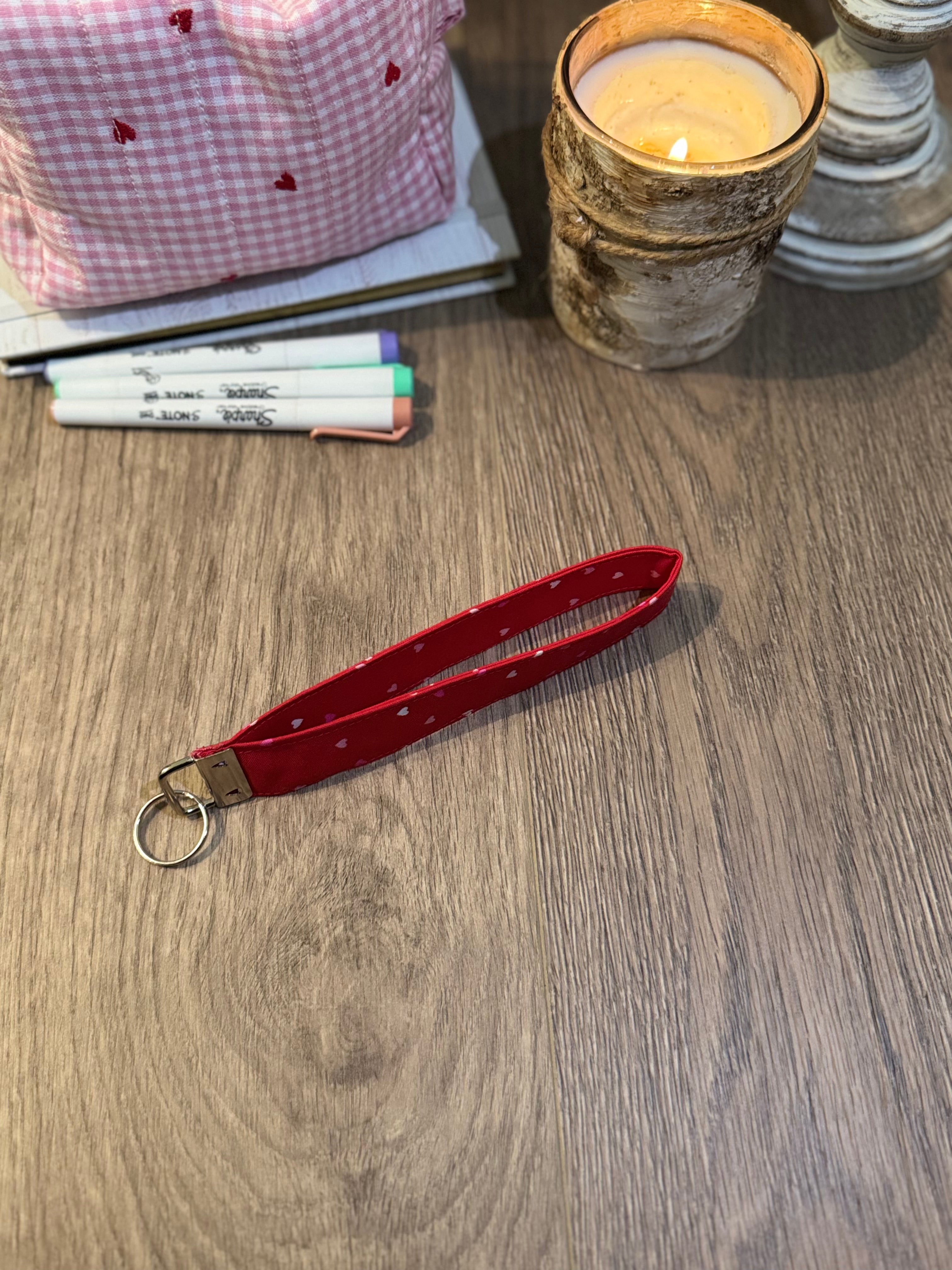 Mini Heart Valentines Wristlet